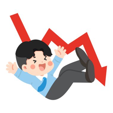 Çizgi Filmdeki Adam Borsa Okuyla Düşüyor