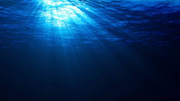 Su altı ışıklarının grafikleri, suyun yüzeyine nüfuz eden ışık demetlerinin görsel temsilini, çarpıcı desenler ve atmosfer yarattığını gösteriyor..