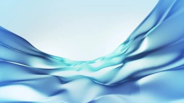 Mavi Akış Döngülü Dalgalı Sıvı Arkaplan Canlandırması