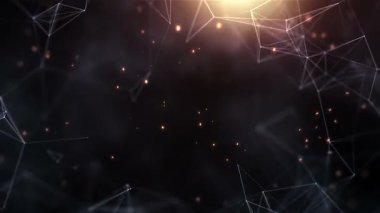 Parçacıklı Çokgen Sinema Arkaplanı