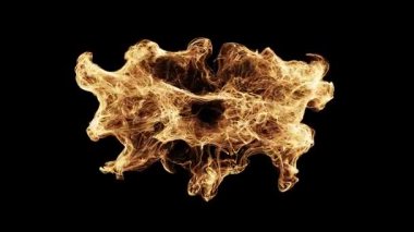 Karanlık Arkaplan Üzerinde Parlayan Parçacık Bulutu Geçiş, kaplama veya açığa çıkarma için izole