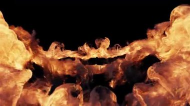 Yangın Patlaması Geçiş Kaplaması Gösterici Alfa Kanalı Şeffaf