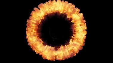 Yangın Patlaması Şok Dalgası Geçiş Göstericisi Alfa Kanalı Şeffaf