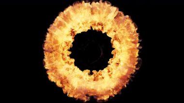 Yangın Patlaması Şok Dalgası Geçiş Ekspres Açıcı Alfa Kanalı Şeffaf