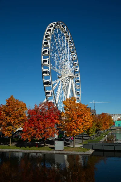 Montreal Canada October 2018 Great Wheel Montreal His Panoramic View — Stock Photo, Image