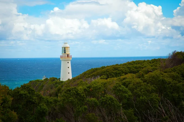 Latarnia Morska Cape Otway Południowej Wiktorii Australii Najstarsza Latarnia Morska — Zdjęcie stockowe
