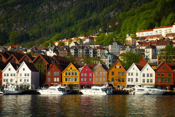 Bryggen, also known as Tyskebryggen, is a series of Hanseatic heritage commercial buildings lining up the eastern side of the Vgen harbour in the city of Bergen, UNESCO site in Norway. 