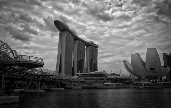 Singapur Körfezinde Bulunan Artscience Museum Marina Bay Sands Singapur Marina — Stok fotoğraf