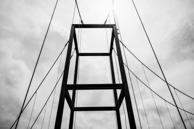 soyut mimari binası, siyah beyaz arkaplan.