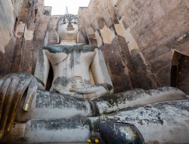 The most beautiful Viewpoint Historic temple of Sukhothai Historical Park, Thailand.