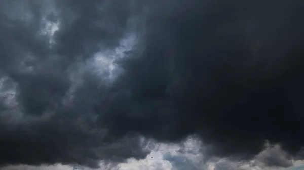 Dark Sky Stormy Clouds Dramatic Sky Dark Clouds Thunder Storm — Foto Stock