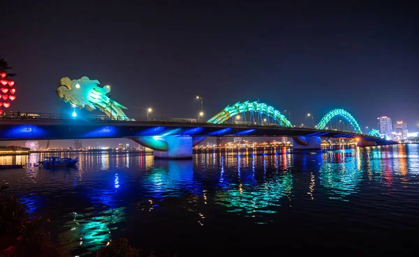 Ponte Dragão Nang Particular Importância Para Atividades Turísticas Cidade — Fotografia de Stock