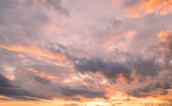 Красочное Драматическое Небо Облаками Закате Небо Облаками Закате — стоковое фото