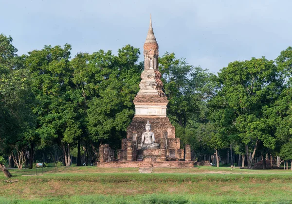 The most beautiful Viewpoint Historic temple of Sukhothai Historical Park, Thailand.