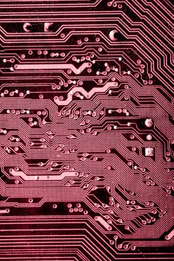 Özet olarak, anakart elektronik arkaplanı kapat. (mantık kartı, Cpu ana kartı, devre, sistem kartı, mobo)