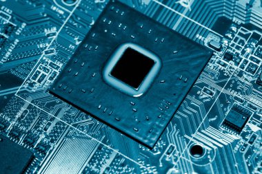 Özet olarak, anakart elektronik arkaplanı kapat. (mantık kartı, Cpu ana kartı, devre, sistem kartı, mobo)