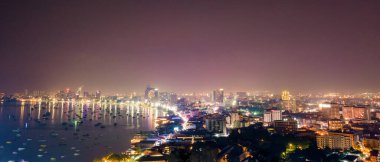 En güzel bakış açısı Pattaya Beach Pattaya City Chonburi, Thailand.