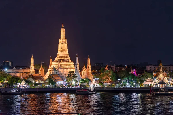 Miradouro Mais Bonito Wat Arun Templo Budista Bangkok Tailândia Fotografias De Stock Royalty-Free