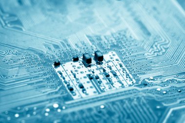 Özet olarak, anakart elektronik arkaplanı kapat. (mantık kartı, Cpu ana kartı, devre, sistem kartı, mobo)