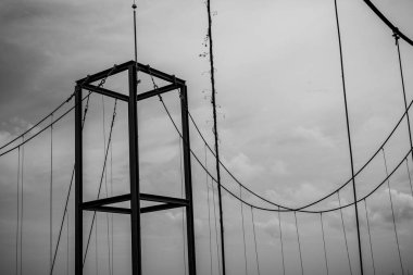 soyut mimari binası, siyah beyaz arkaplan.