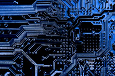 Özet olarak, anakart elektronik arkaplanı kapat. (mantık kartı, Cpu ana kartı, devre, sistem kartı, mobo)