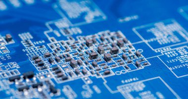 Özet olarak, anakart elektronik arkaplanı kapat. (mantık kartı, Cpu ana kartı, devre, sistem kartı, mobo)