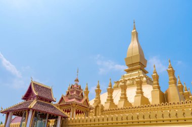 Pha Luang tapınak Vientiane, Laos, güzel mimari
