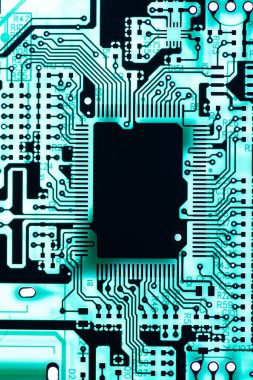 Özet olarak, anakart elektronik arkaplanı kapat. (mantık kartı, Cpu ana kartı, devre, sistem kartı, mobo)