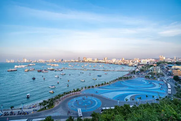 En güzel bakış açısı Pattaya Beach Pattaya City Chonburi, Thailand.