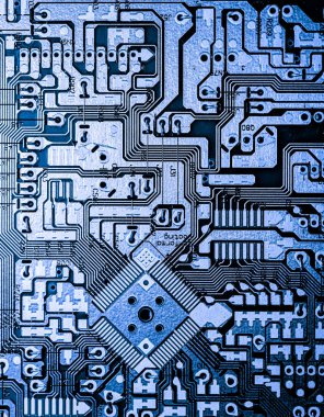 Closeup of electronic circuit Mainboard with microchips background. (logic board,cpu motherboard,circuit,system board,mobo)