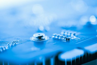 Özet olarak, anakart elektronik arkaplanı kapat. (mantık kartı, Cpu ana kartı, devre, sistem kartı, mobo)