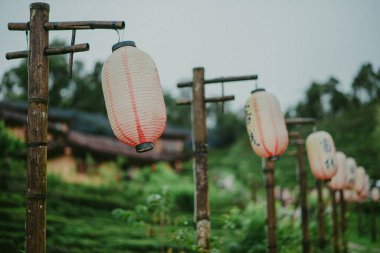 Kuzey Doğa şehri (Ban ruk Thai) Mae Hong Son, Tayland.