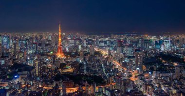 Tokyo 'nun en güzel manzaralı kulesi, Japonya..