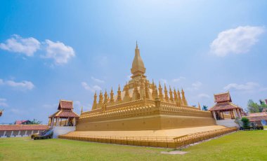 Pha Luang tapınak Vientiane, Laos, güzel mimari