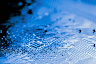 Özet olarak, anakart elektronik arkaplanı kapat. (mantık kartı, Cpu ana kartı, devre, sistem kartı, mobo)