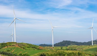  Rüzgar santrali veya rüzgar santrali Çevre için enerji tasarrufu.