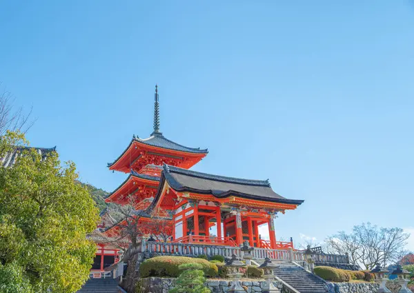 stock image The most beautiful viewpoint of Kiyomizu-dera is a popular tourist destination in Kyoto, Japan.