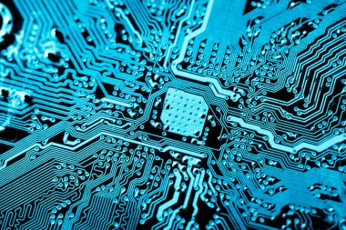 Özet olarak, anakart elektronik arkaplanı kapat. (mantık kartı, Cpu ana kartı, devre, sistem kartı, mobo)