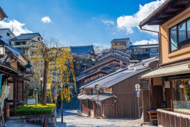 Gion, bölge gezginlerin ve ziyaretçilerin ihtiyaçlarını karşılamak için kuruldu. Sonunda Japonya 'nın en seçkin ve tanınmış geyşa bölgelerinden biri haline geldi.