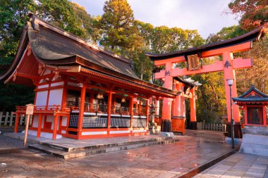Fushimi Inari Taisha 'nın (Fushimi Inari Tapınağı) en güzel bakış açısı Japonya' nın Kyoto kentinde popüler bir turizm merkezidir..