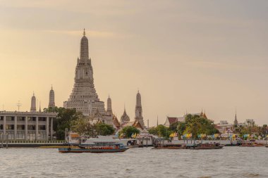 Bangkok, Tayland 'daki en güzel Varış Noktası Wat Arun, Budist tapınağı. )