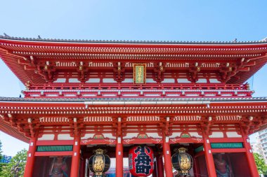 Tokyo 'daki en güzel Sensoji Tapınağı, Buddha, Japonya. (Asakusa tapınağı) 