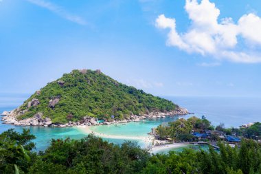Koh Nangyuan 'ın en güzel manzarası, koh tao Thailand.