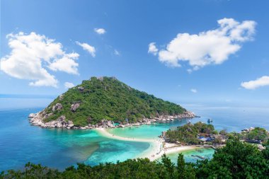 Koh Nangyuan 'ın en güzel manzarası, koh tao Thailand.