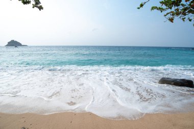 Koh Nangyuan 'ın en güzel manzarası, koh tao Thailand.