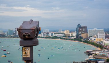 En güzel bakış açısı Pattaya Beach Pattaya City Chonburi, Thailand.