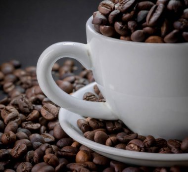 İn yakın kahve çekirdekleri arka plan vardır.