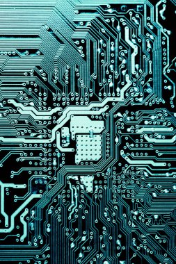 Özet olarak, anakart elektronik arkaplanı kapat. (mantık kartı, Cpu ana kartı, devre, sistem kartı, mobo)