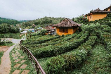 Kuzey Doğa şehri (Ban ruk Thai) Mae Hong Son, Tayland.