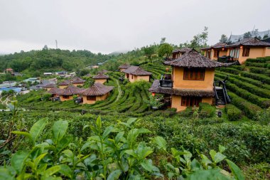 Kuzey Doğa şehri (Ban ruk Thai) Mae Hong Son, Tayland.